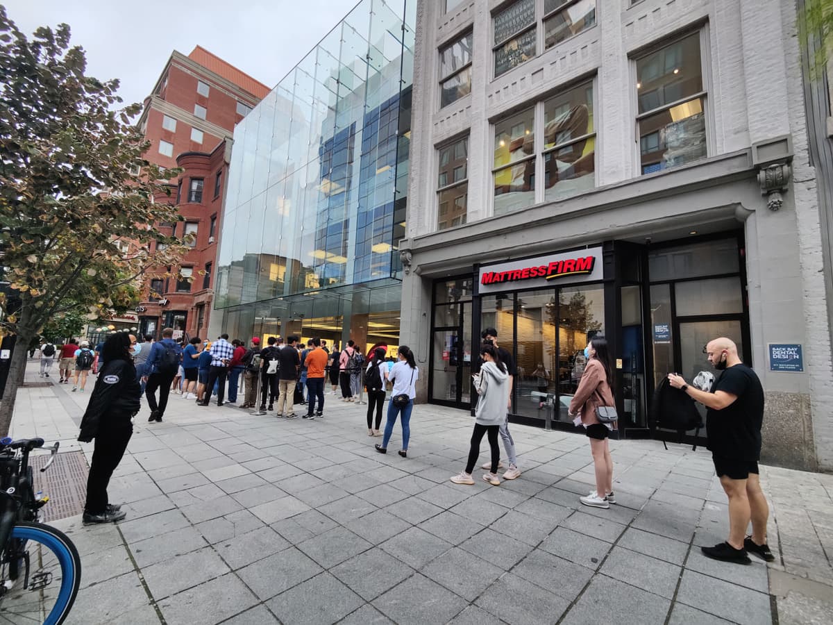 Apple Store on Boylston Street iPhone 13 Launch