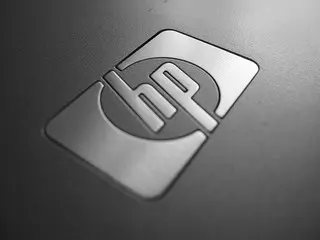 Canon PowerShot A590 IS Sample - Hewlett-Packard Logo (Macro)