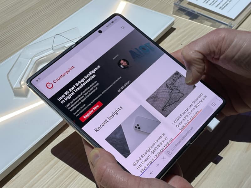 counterpoint honor magic v screen mwc 2022