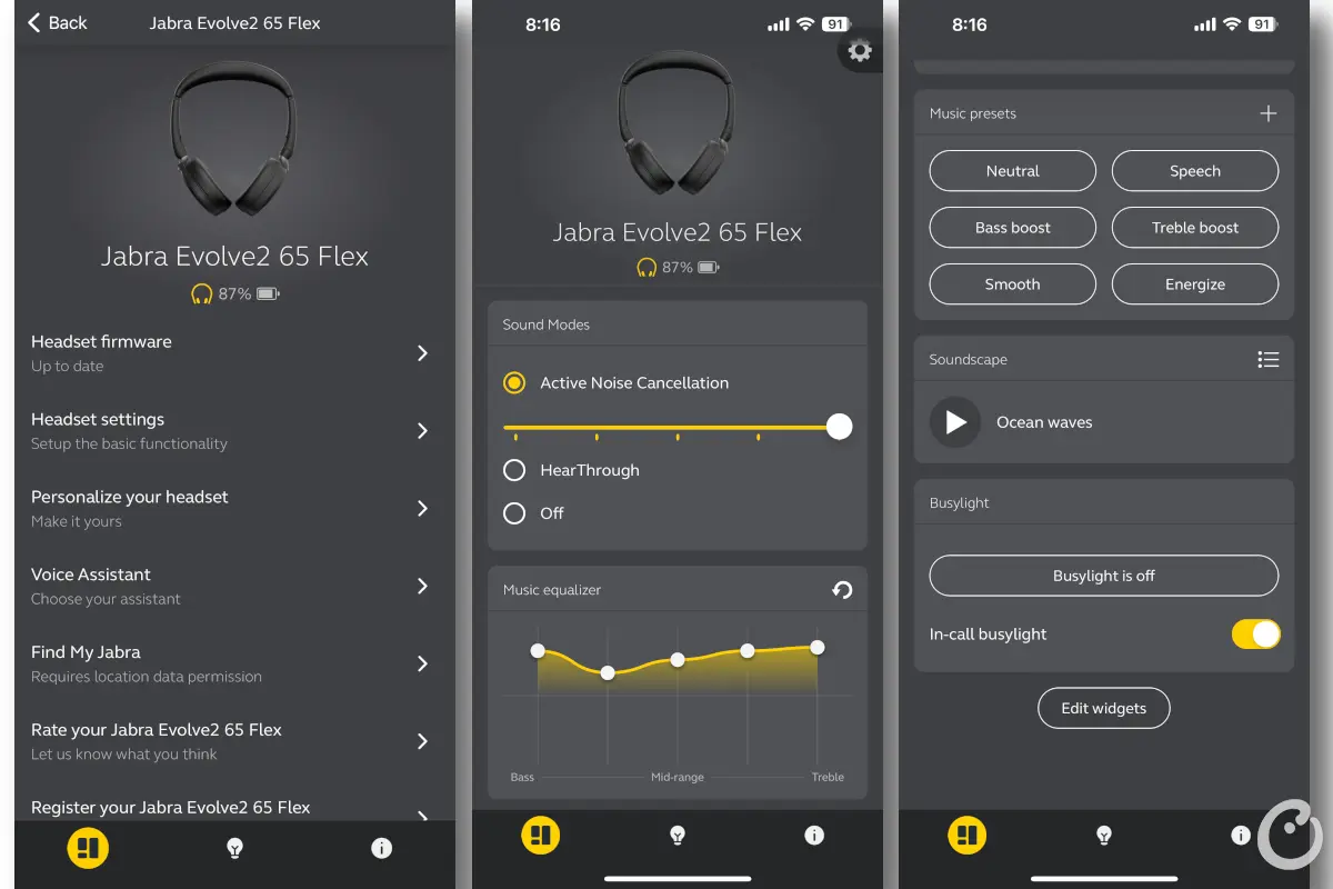 counterpoint jabra evolve2 65 flex app