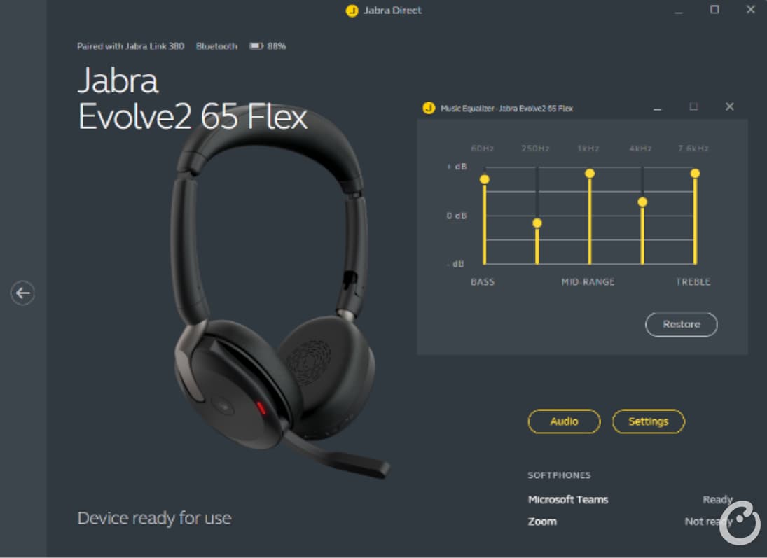counterpoint jabra evolve2 65 flex jabra direct