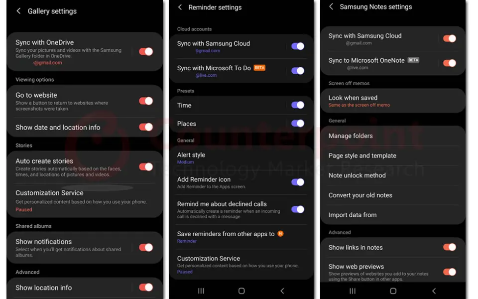 counterpoint samsung galaxy note 20 ultra notes sync