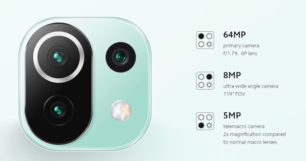 counterpoint xiaomi mi 11 lite 5g camera config