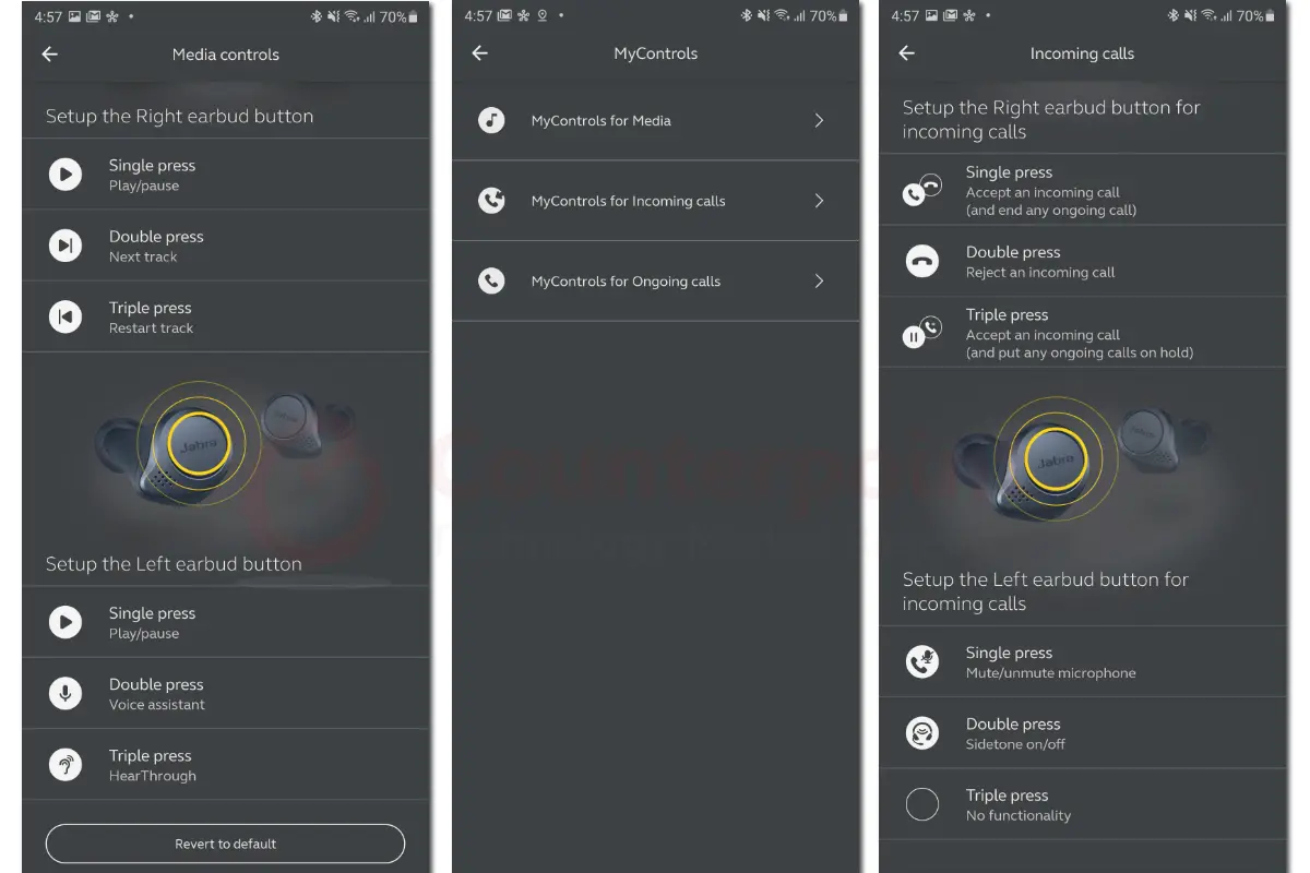 jabra sound plus app controls