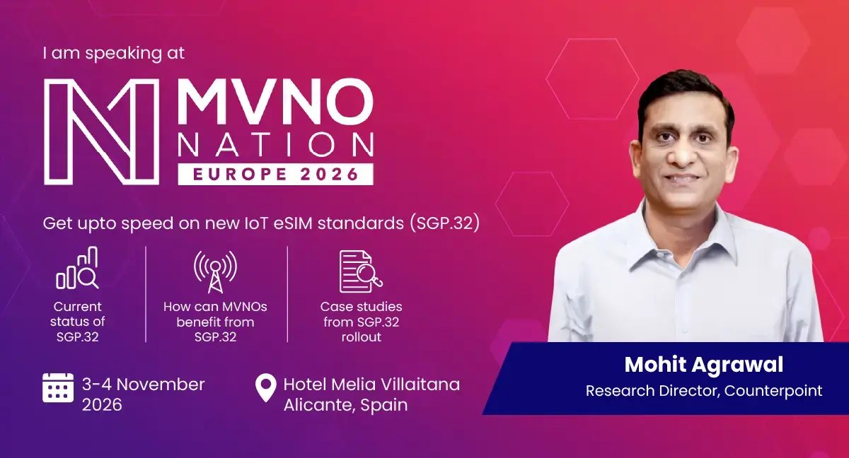 Meet Counterpoint Research at MVNO Nation Europe 2026