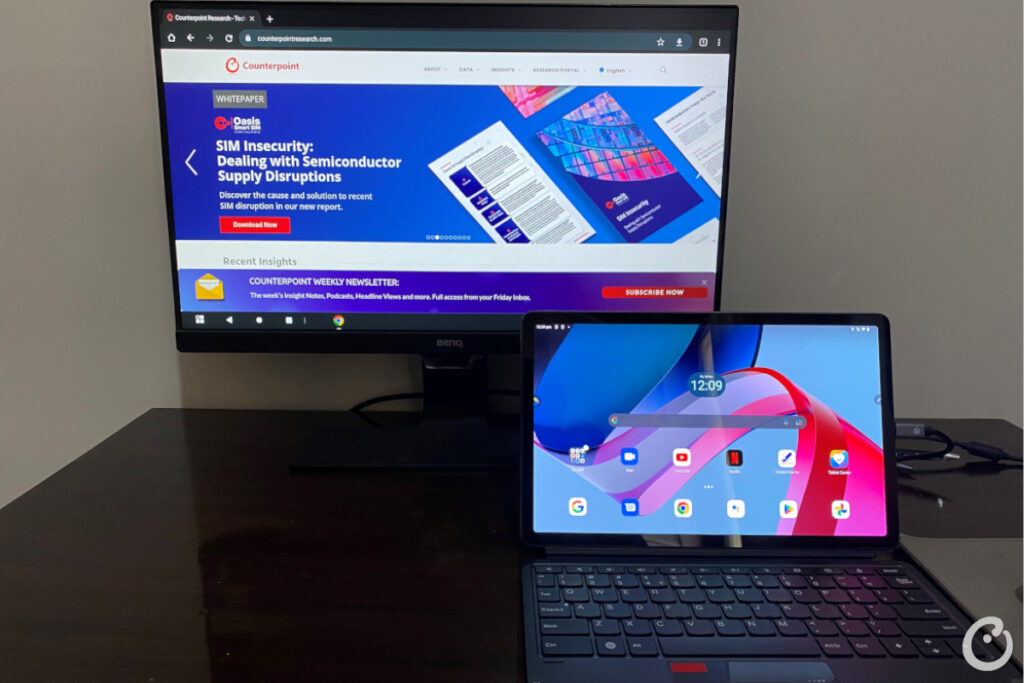 counterpoint lenovo tab p11 pro review screen extended