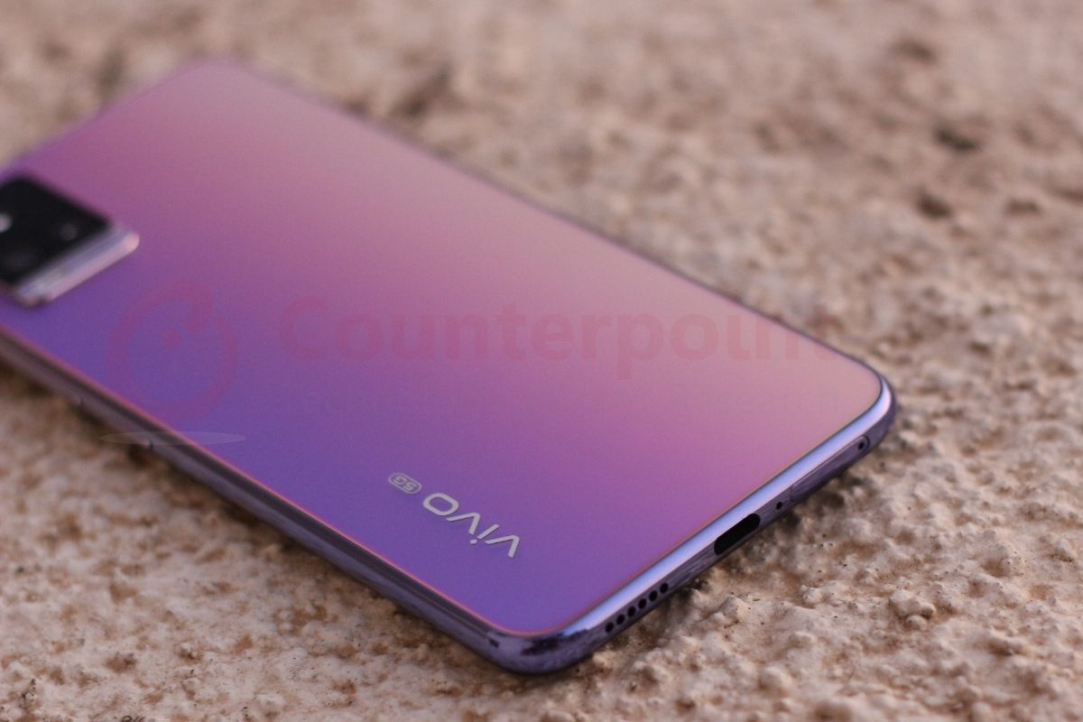 counterpoint vivo v20 pro 5g review back port