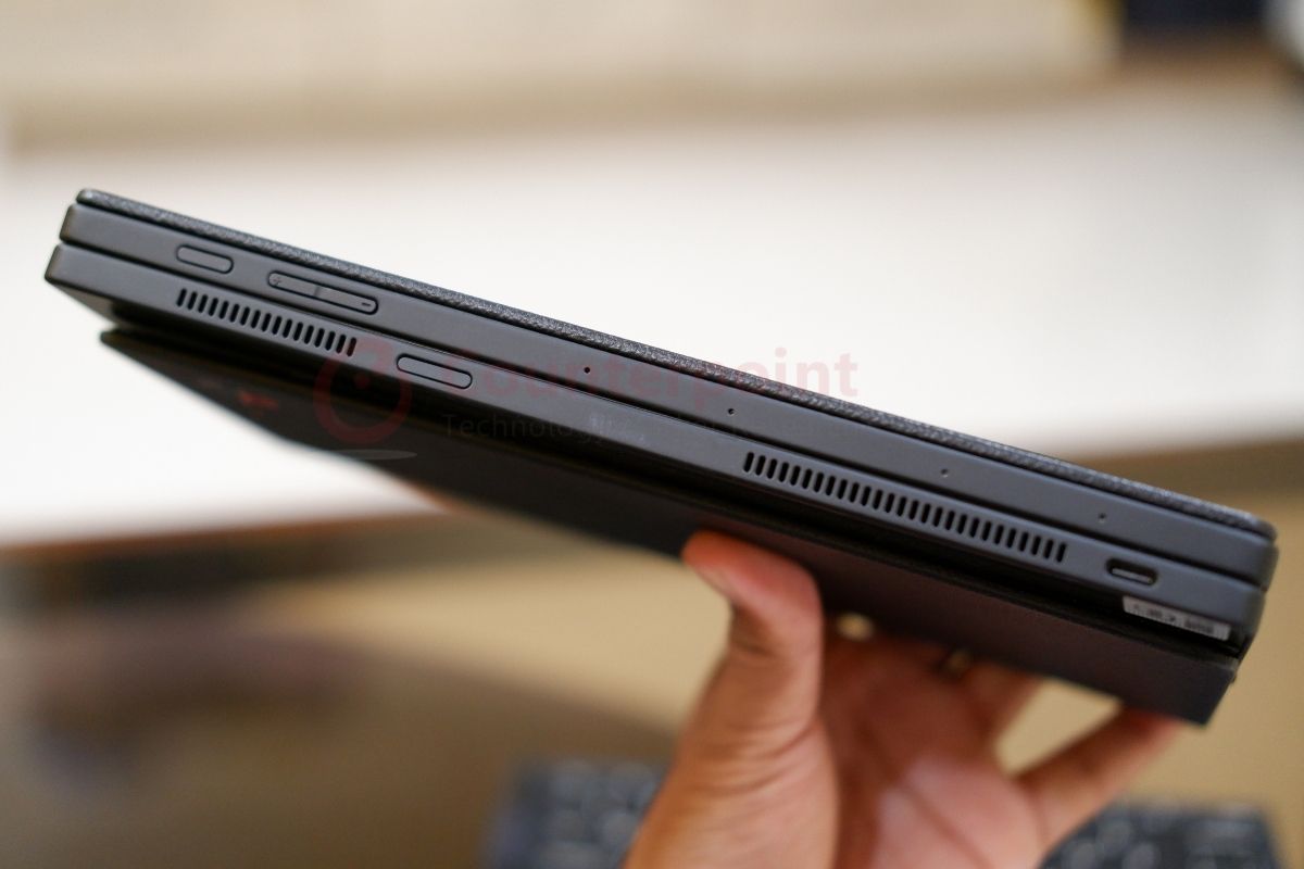 counterpoint lenovo thinkpad x1 fold review side ports and buttons