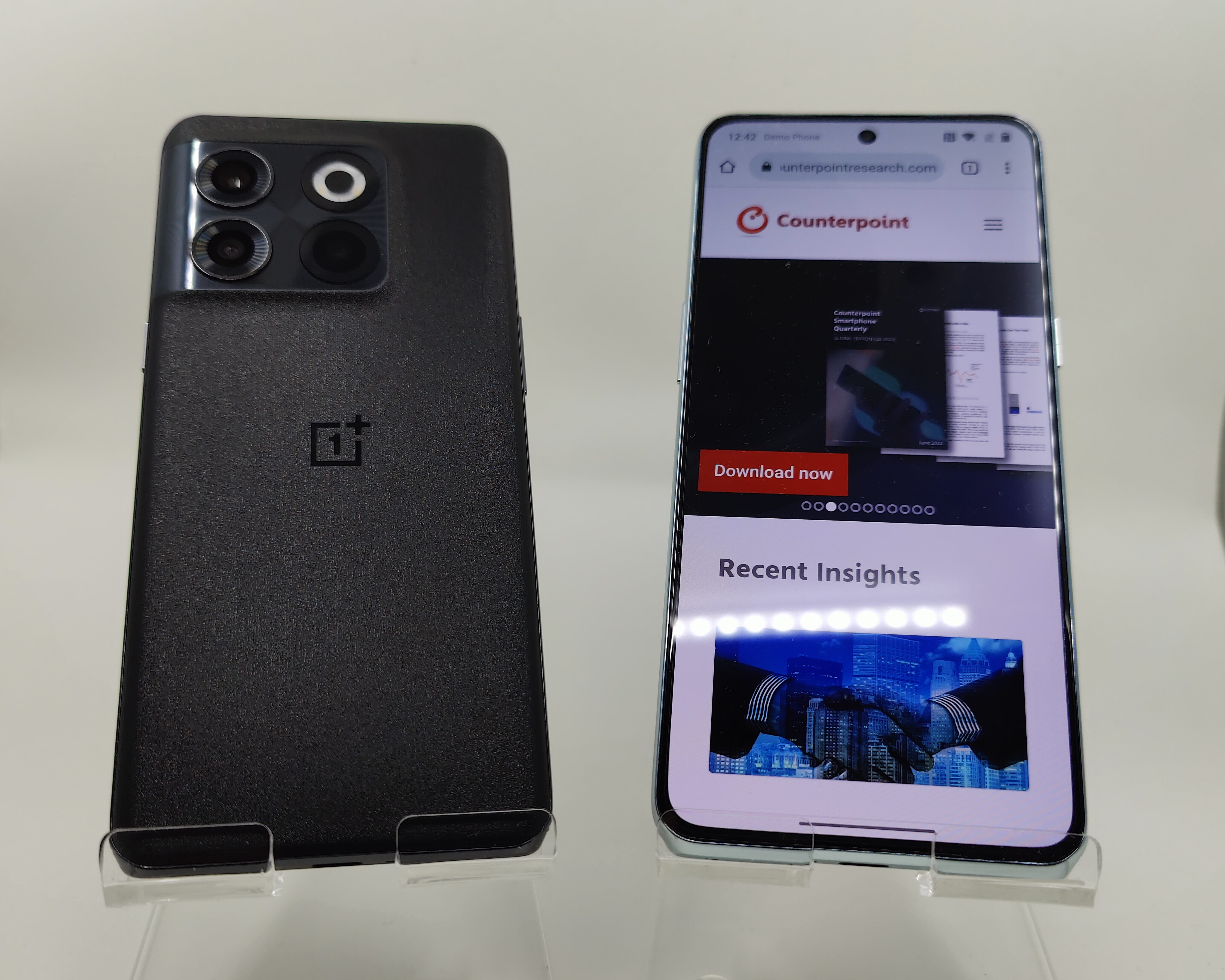 OnePlus 10T and Counterpoint Logo