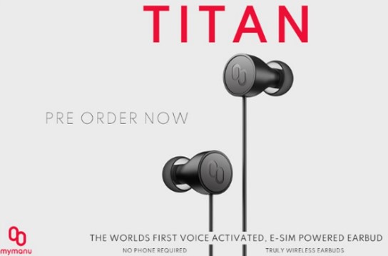 TITAN E-sim powered earbud