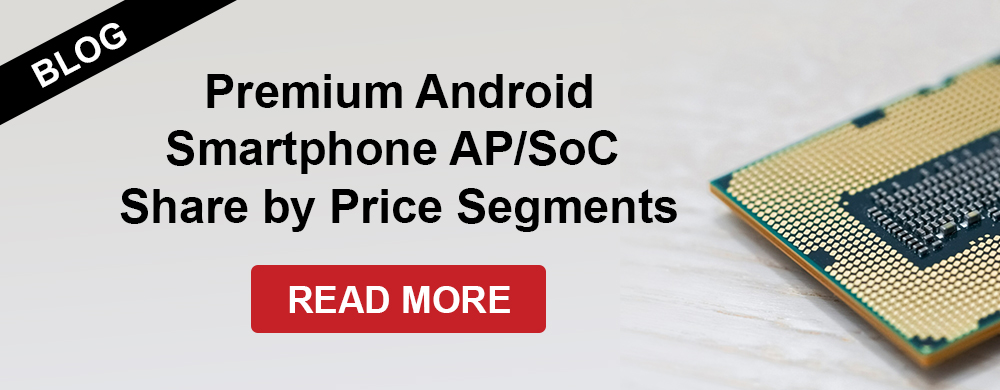 Premium Android Smartphone AP/SoC Share by Price Segments