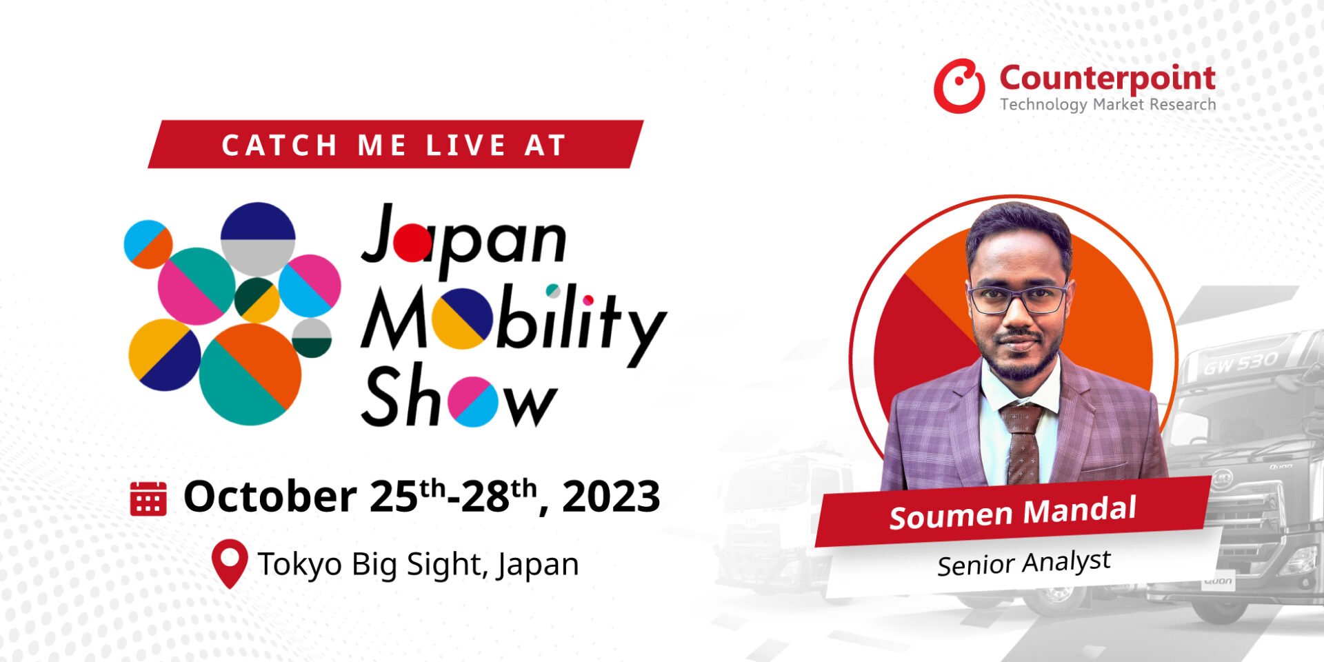 Meet Counterpoint Research at Japan Mobility Show 2023