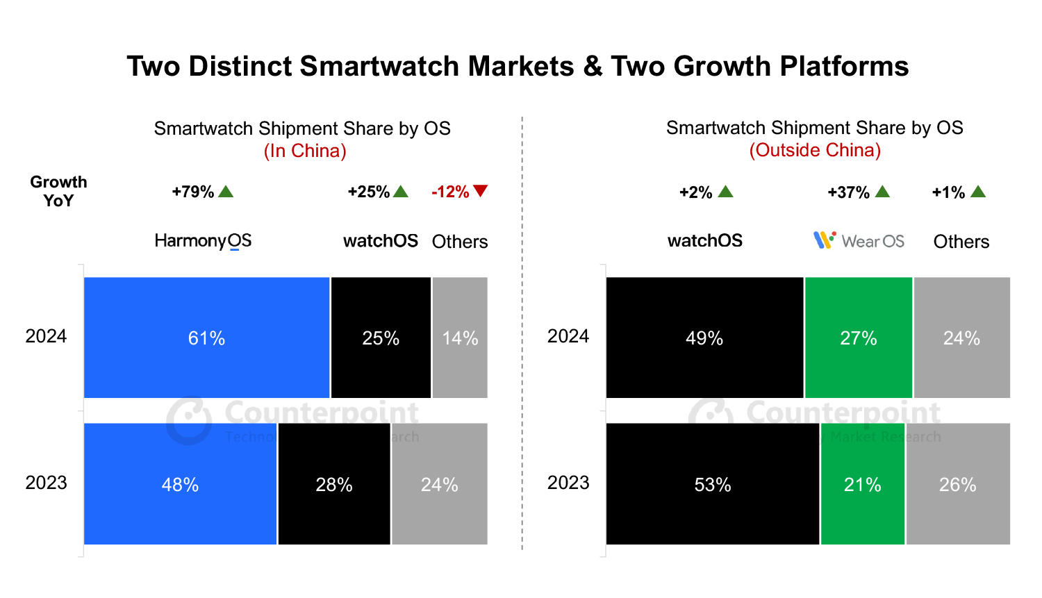 Two Distinct Smartwatch Markets & Two Growth Platforms